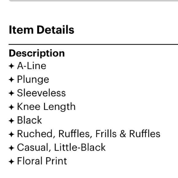 Speed Control | Black Floral LBD Large 100% Cotton - Picture 5 of 7